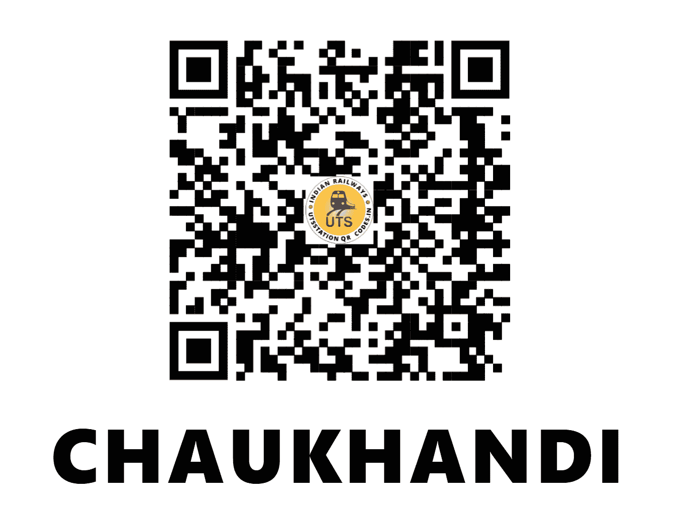 UTS QR Code for CHAUKHANDI - CHH (NR - UTTAR PRADESH)